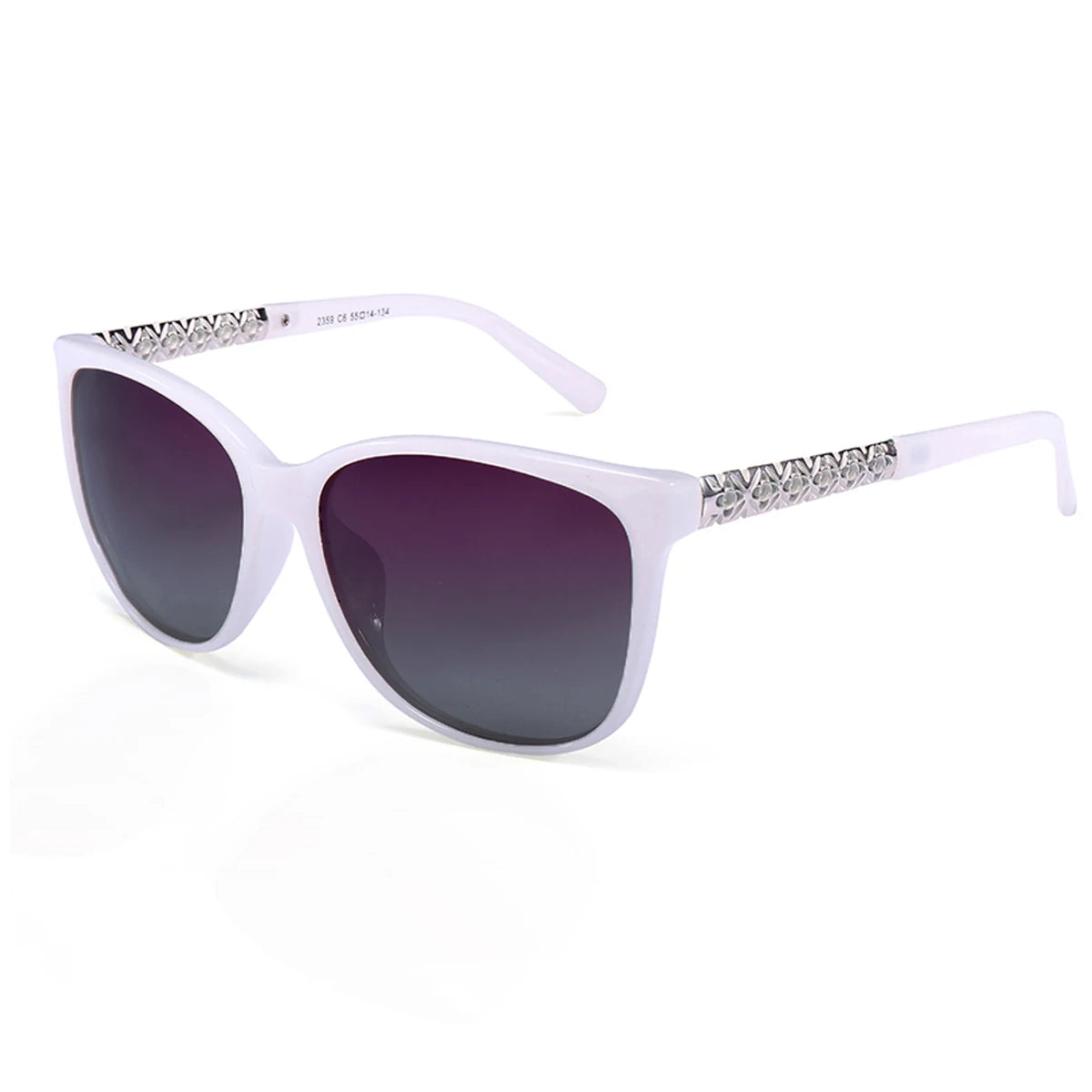 Polarized UV400 Oval Sunglasses for Women - Alloy Frame, Gradient Lenses