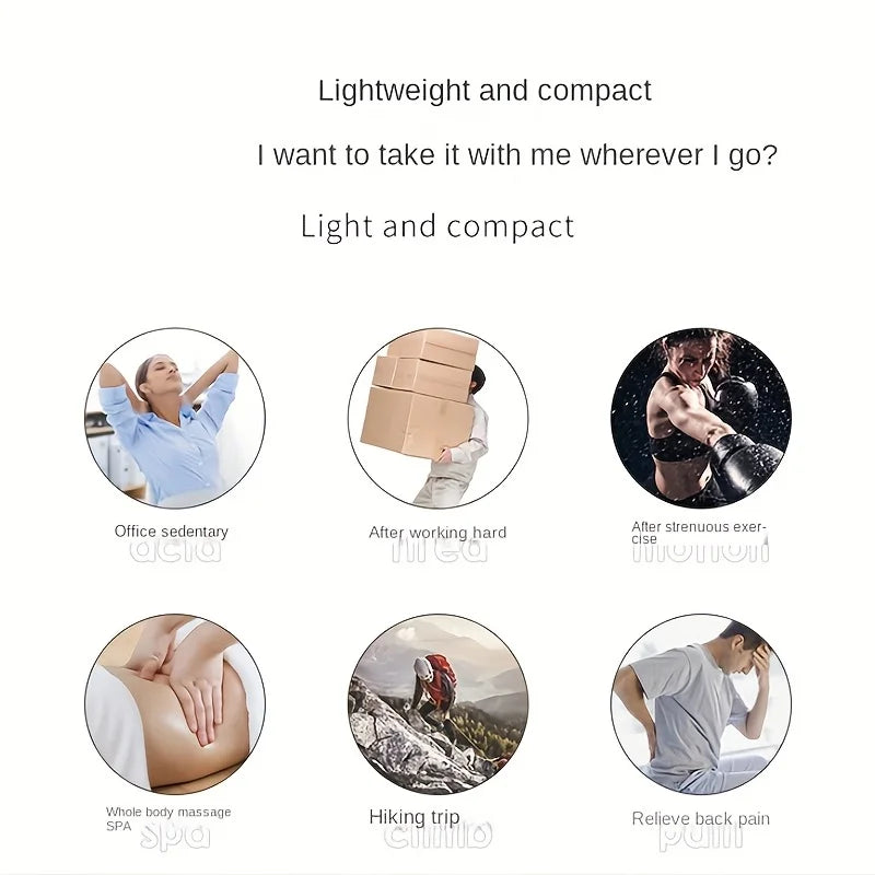 Handheld Deep Muscle Massage Gun | 6 Modes & 6 Speeds | Compact Design for Body, Back & Neck