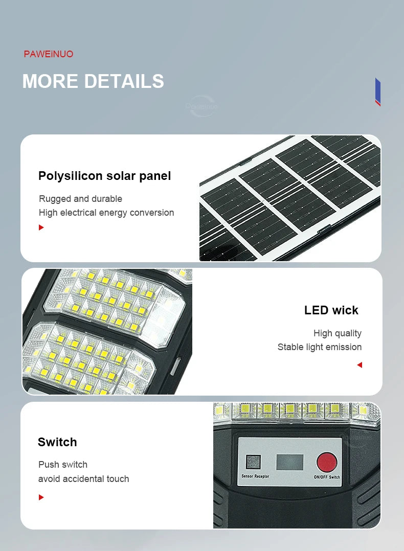 100000LM 4000W/2000W/500W Powerful Solar Led Light Outdoor Powerful Outdoor Motion Sensor Solar Lamp Garden Street Wall Lamp