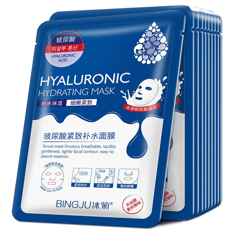 SADOER 20-Piece Snail Collagen & Hyaluronic Acid Sheet Mask Set - Korean Skincare