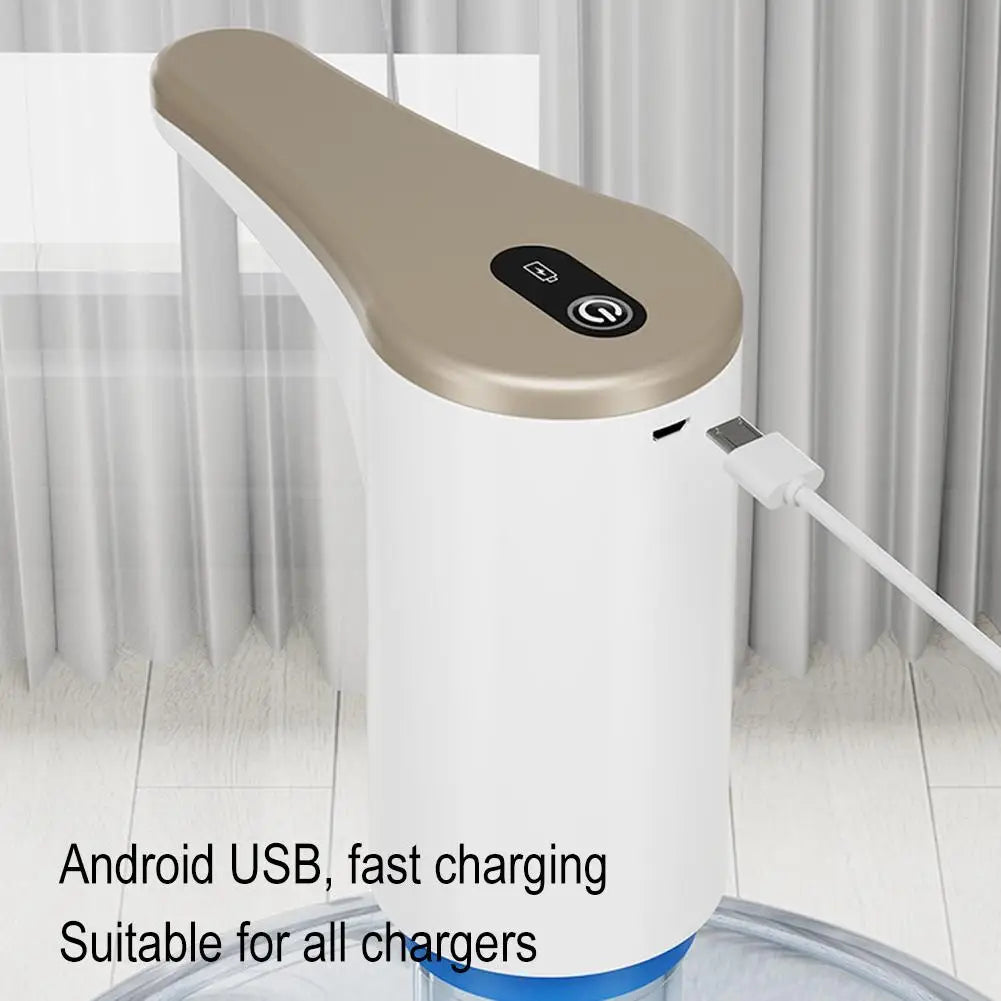 Electric Water Bottle Pump | USB Rechargeable, Ultra-Silent Dispenser for Kitchen, Office & Home