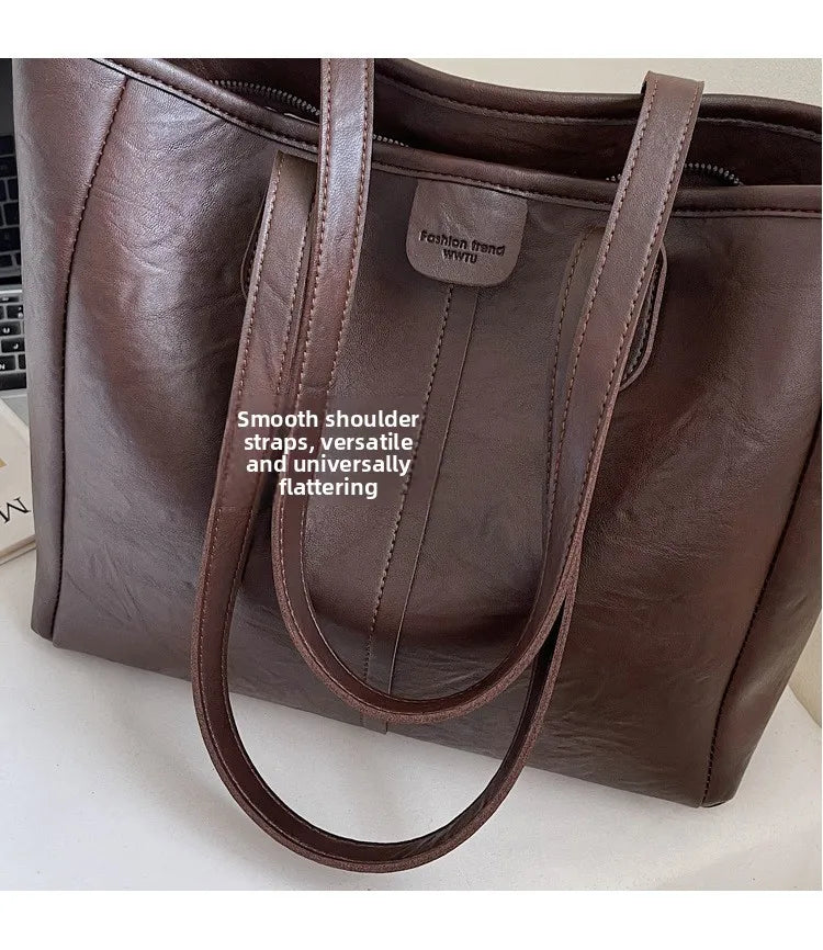 Women's Retro Large Capacity Shoulder Tote Bag