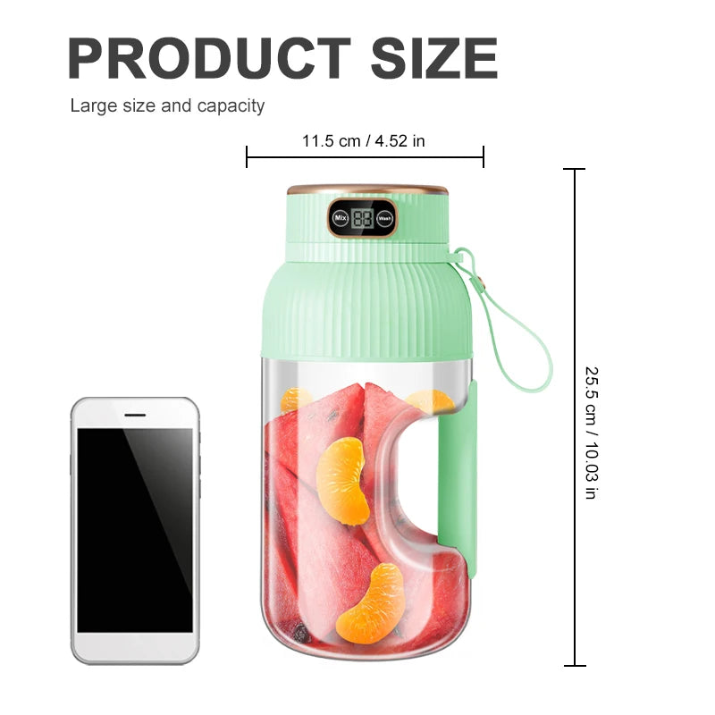 1000ML Portable USB Juicer Blender – Fresh Smoothies Anywhere