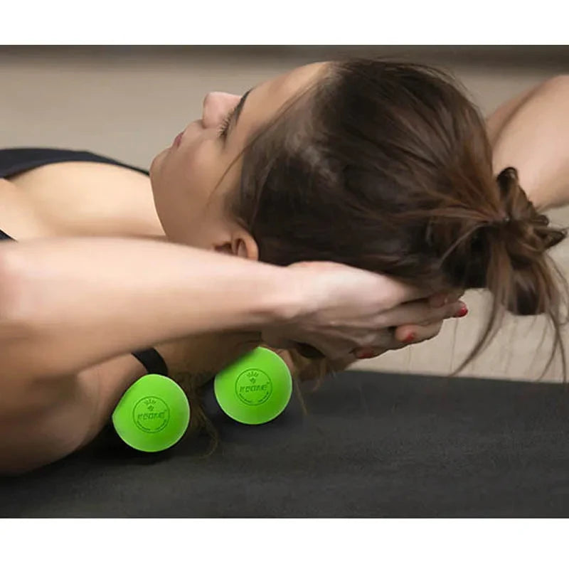 BXA Rubber Fascia Massage Ball — Muscle Knot Relief for Yoga, Gym & Home