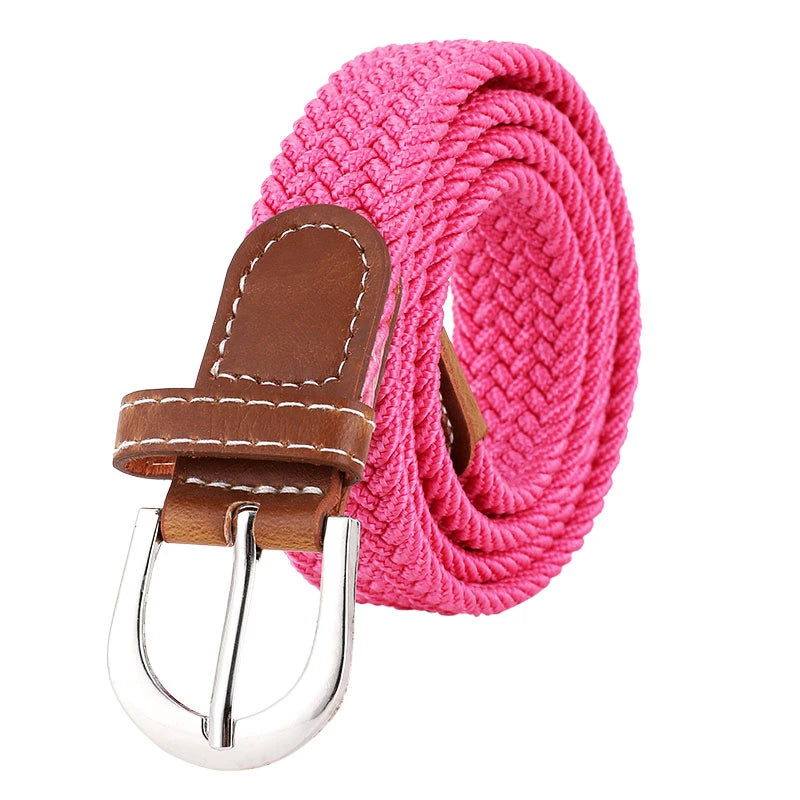Elastic Knitted Woven Belt - Unisex Casual