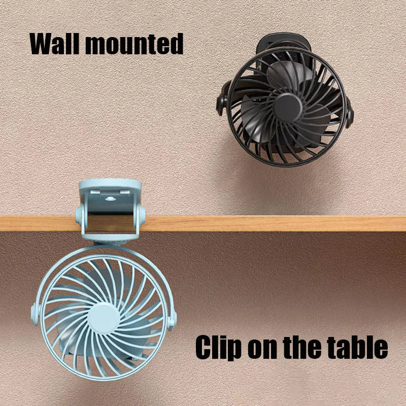 720° Rotating Clip Fan with Night Light