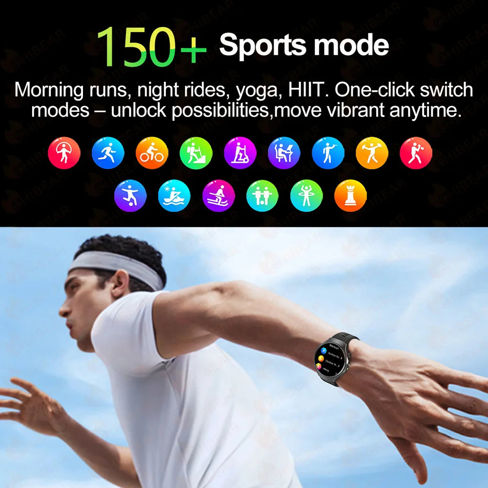 ChiBear Smartwatch - Bluetooth Calling, IP68, Heart Rate, 150+ Sports Modes
