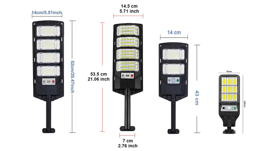 100000LM 4000W/2000W/500W Powerful Solar Led Light Outdoor Powerful Outdoor Motion Sensor Solar Lamp Garden Street Wall Lamp