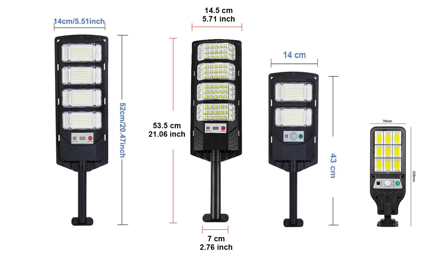 100000LM 4000W/2000W/500W Powerful Solar Led Light Outdoor Powerful Outdoor Motion Sensor Solar Lamp Garden Street Wall Lamp