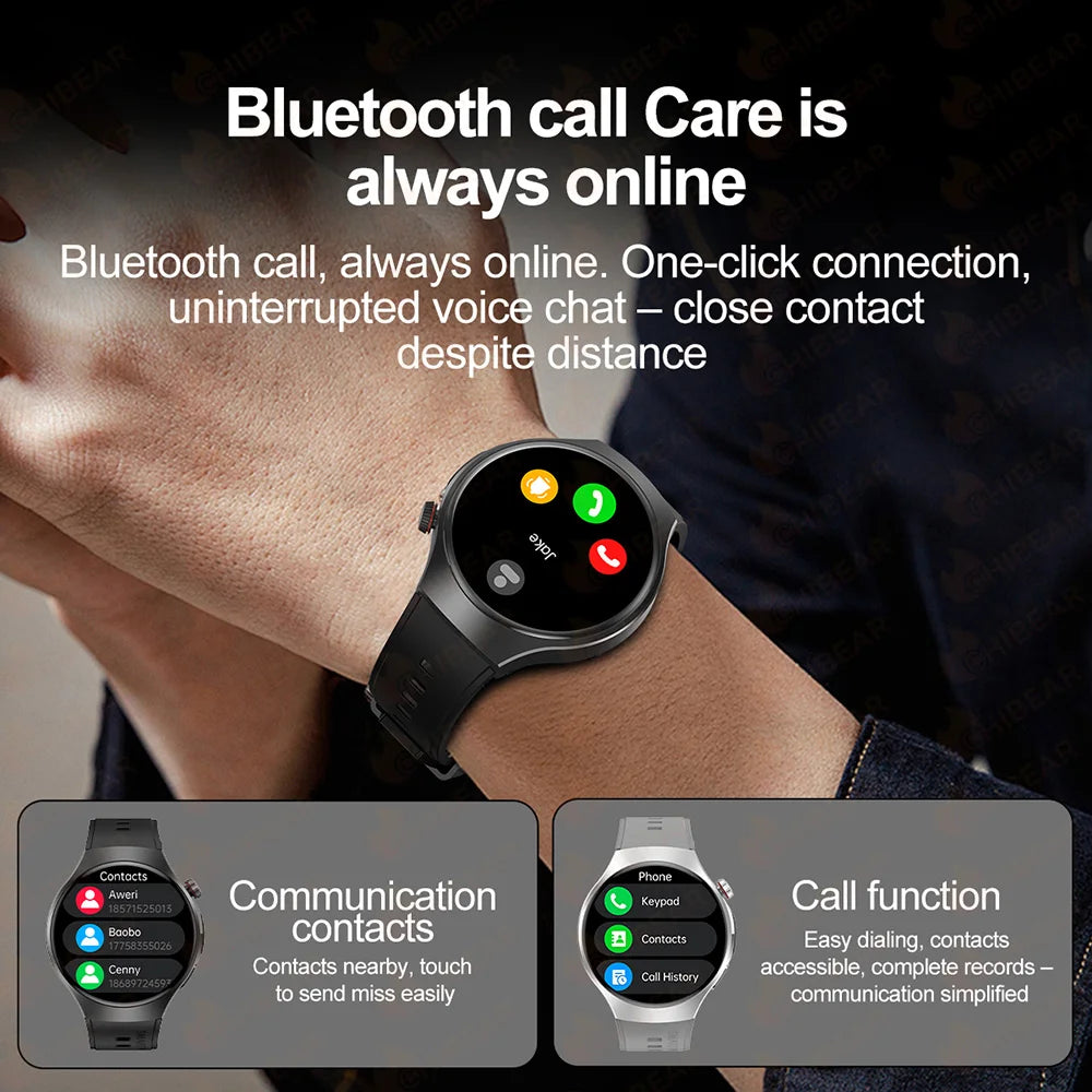 ChiBear Smartwatch - Bluetooth Calling, IP68, Heart Rate, 150+ Sports Modes