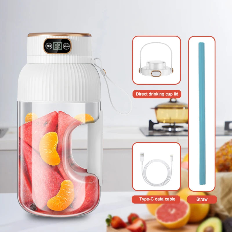 1000ML Portable USB Juicer Blender – Fresh Smoothies Anywhere