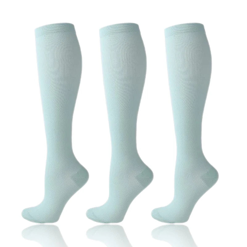 3-Pack Knee High Compression Socks 30mmHg - Sports, Medical & Travel