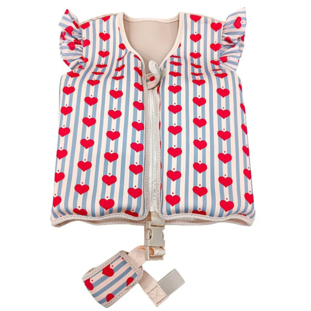 Not Falling Off Child Buoyancy Vest Anti Rollover Adjustable Baby Swimming Jackets Cartoon Stable Inflation-Free Swimming Vest