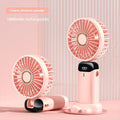 3-in-1 Neck Hanging & Handheld Fan with LED Display & Phone Stand