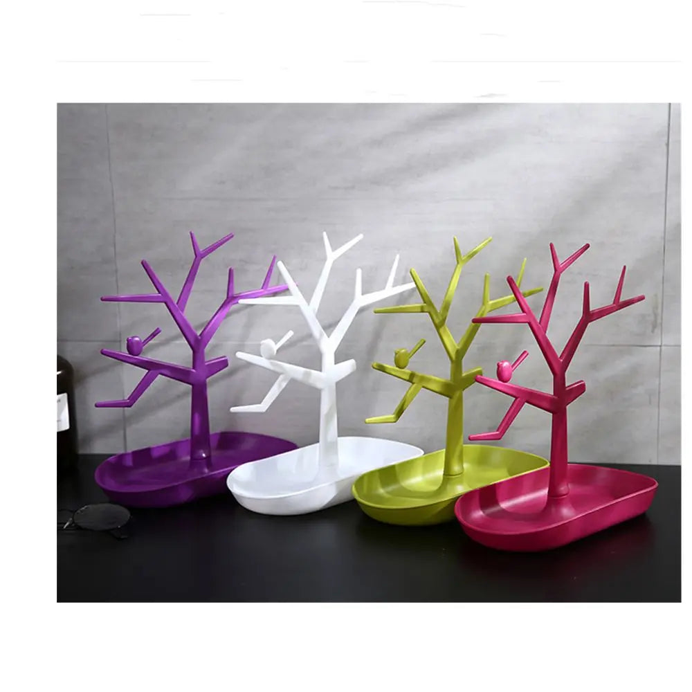 Bird Tree Key Holder & Jewelry Rack | Decorative Desktop Organizer for Living Room & Entryway