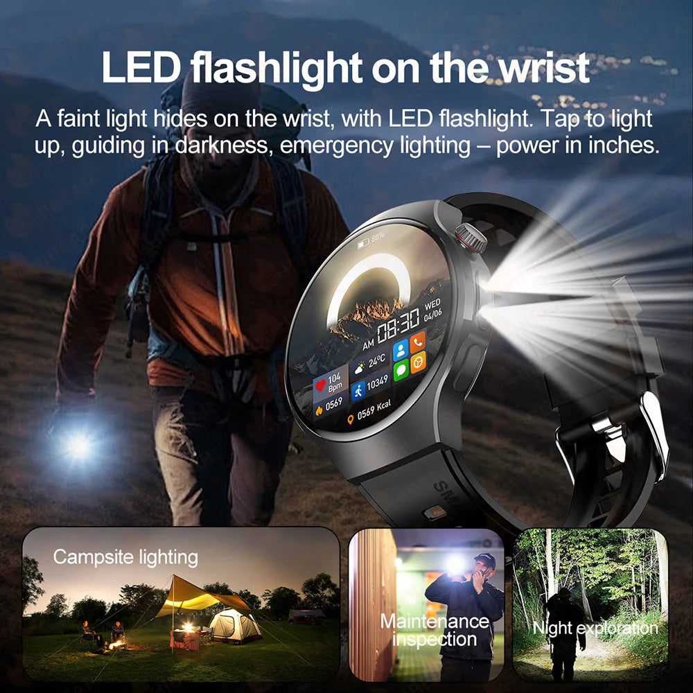 ChiBear Smartwatch - Bluetooth Calling, IP68, Heart Rate, 150+ Sports Modes