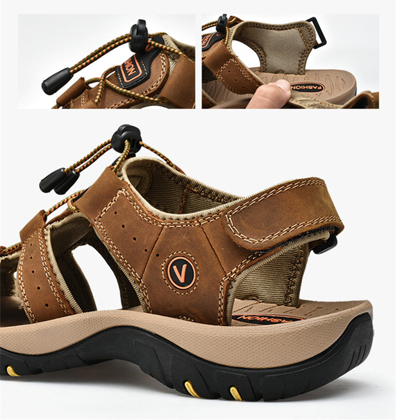 Men's Leather Roman Sandals