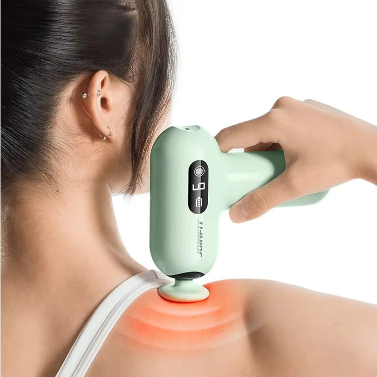 Deep Tissue Percussion Massage Gun — 6-Speed with 4 Massage Heads