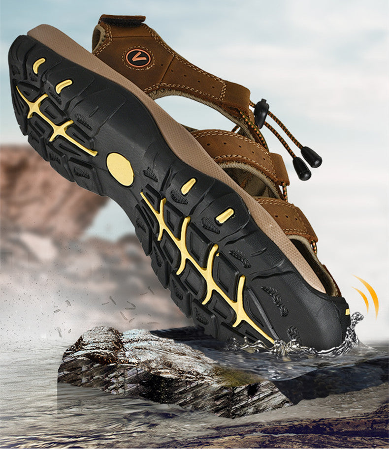 Men's Leather Roman Sandals