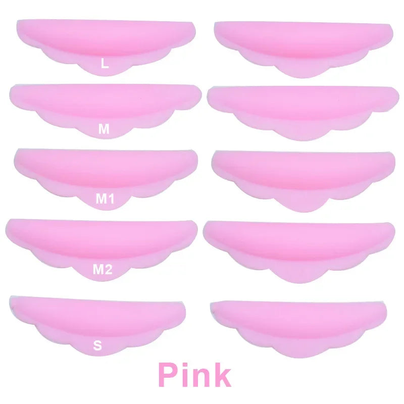 10-Piece Reusable Eyelash Lifting & Lamination Kit - Silicone Perm Rods