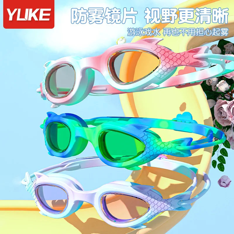 Swimming Goggles Waterproof Anti Fog High-definition Small Frame Goggles Professional Training Kid's swimming Goggles Equipment