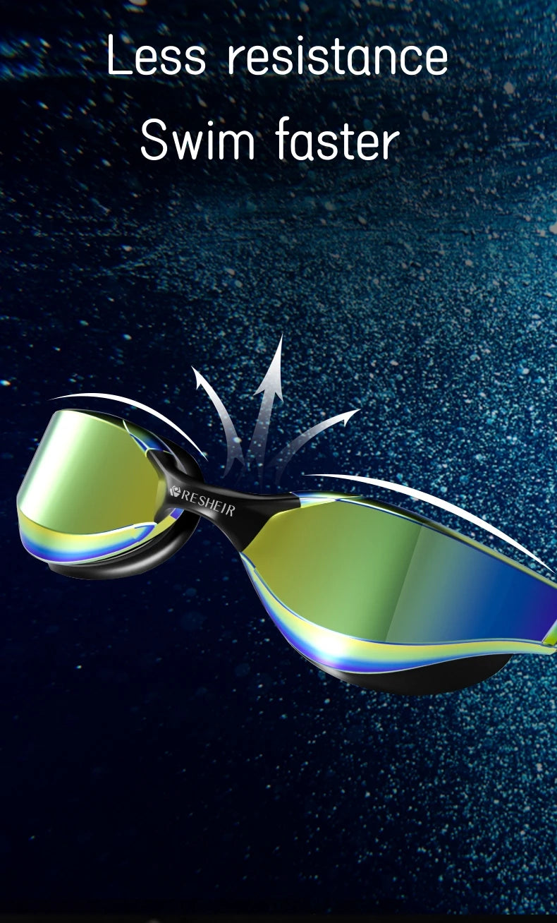 Unisex Swimming Goggles Waterproof Professional Anti-fog UV Protection Swim Goggles Adults Men Women