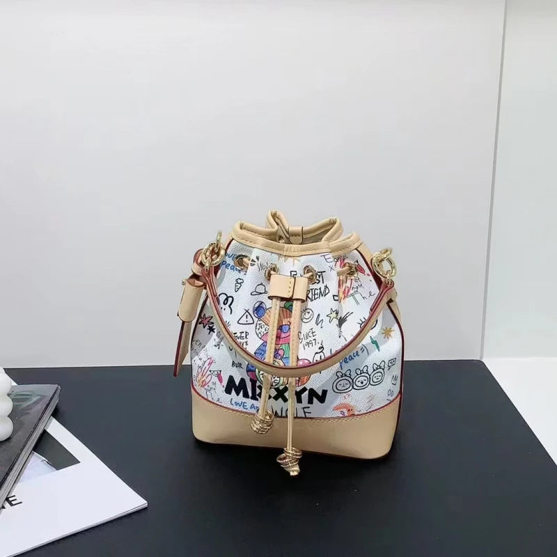 Women's Graffiti Bucket Bag