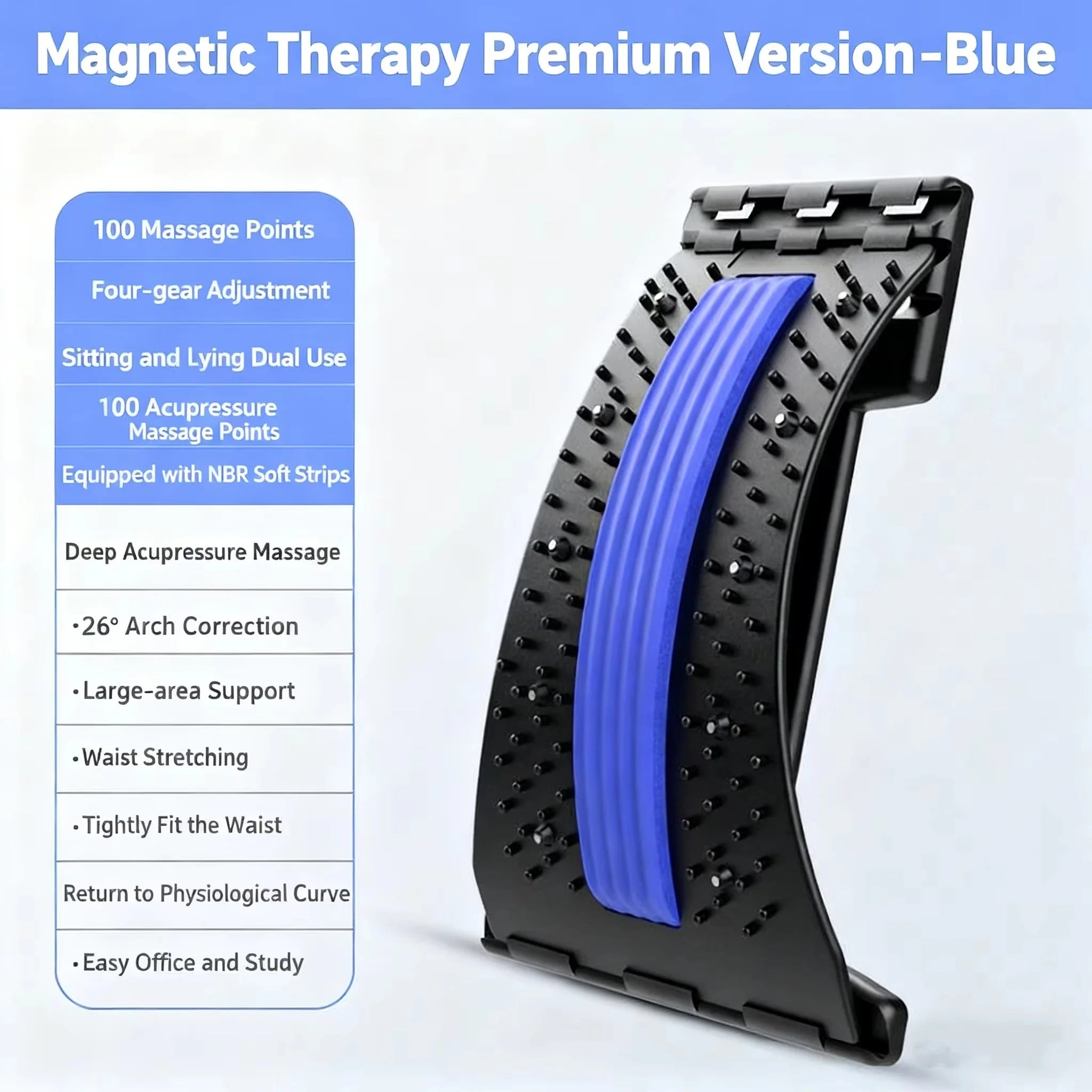 Professional Waist & Back Massage Mat | Muscle Relaxation & Pain Relief Tool