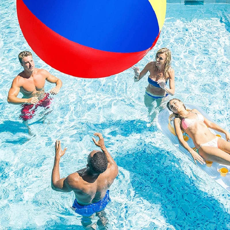60/200cm Giant Inflatable Pool Beach Outdoor Fun Thickened Pvc Sports Ball Outdoor Water Games Party Children's Toy Balloon