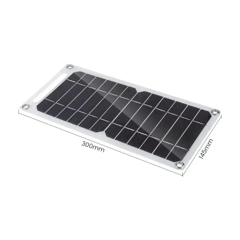 Portable Solar Panel USB Charger - Waterproof for Hiking & Camping