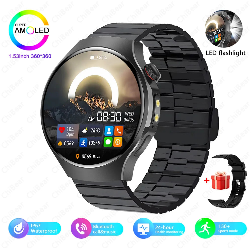 ChiBear Smartwatch - Bluetooth Calling, IP68, Heart Rate, 150+ Sports Modes