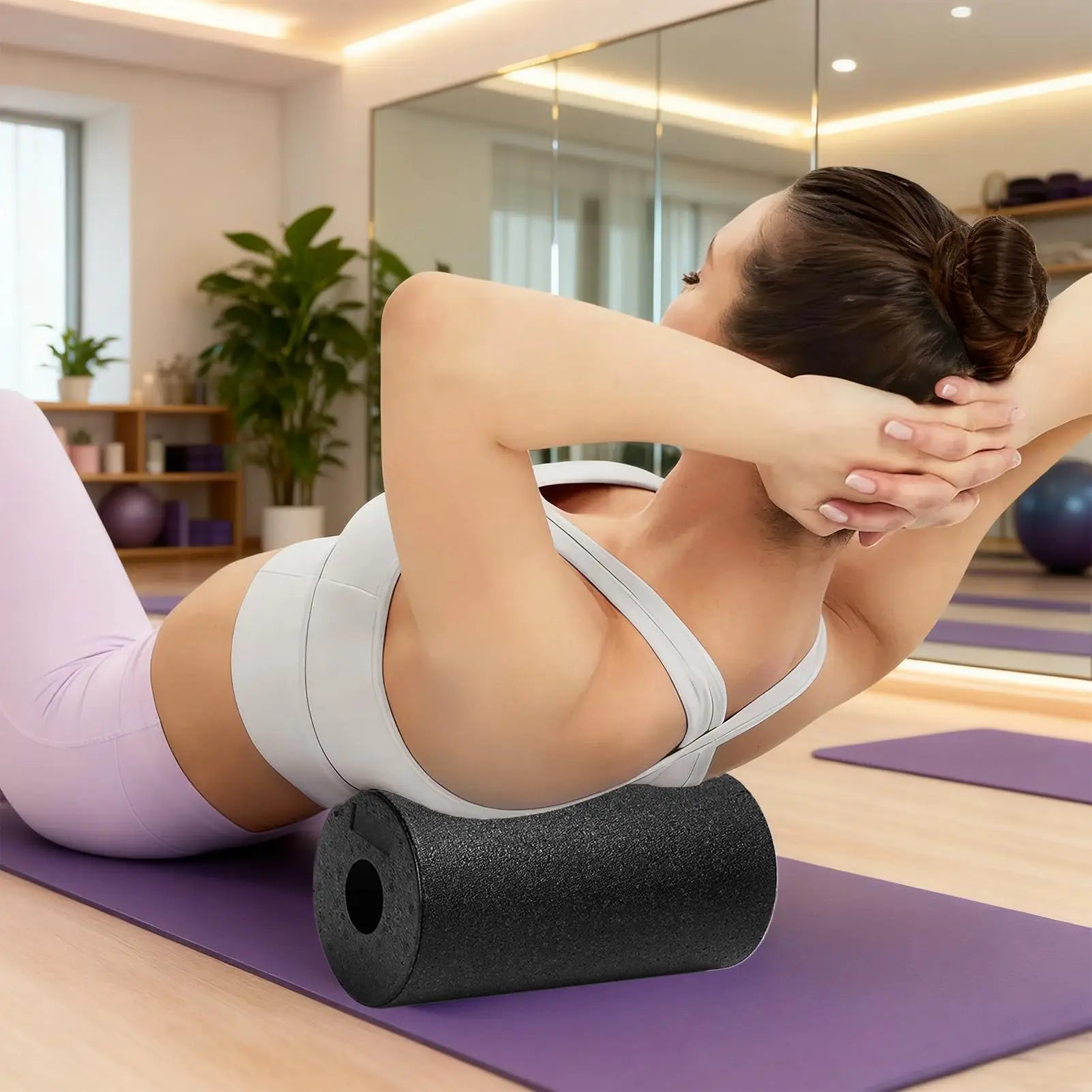 Hollow Yoga Foam Roller — High-Density Muscle Recovery & Massage