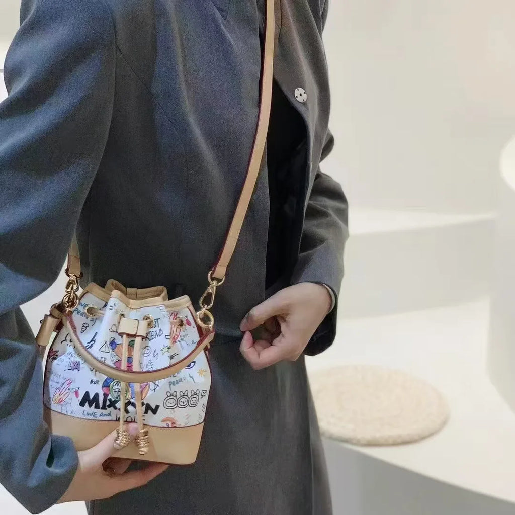 Women's Graffiti Bucket Bag