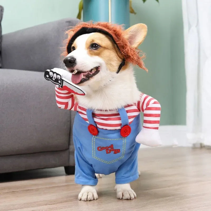 Funny Pet Dog Cosplay Dress - Halloween & Christmas Costume