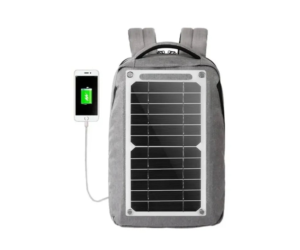 Portable Solar Panel USB Charger - Waterproof for Hiking & Camping