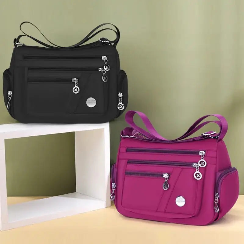 Women's Waterproof Nylon Crossbody Shoulder Bag