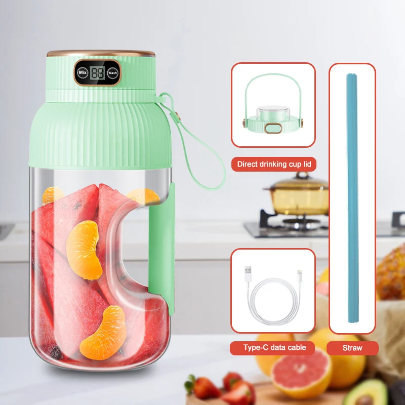 1000ML Portable USB Juicer Blender – Fresh Smoothies Anywhere