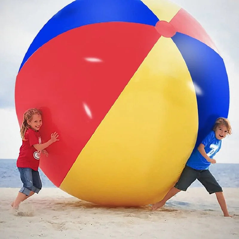 60/200cm Giant Inflatable Pool Beach Outdoor Fun Thickened Pvc Sports Ball Outdoor Water Games Party Children's Toy Balloon