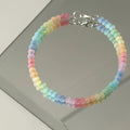 Rainbow Beaded Bracelet – Colorful Bohemian Style for Women & Girls