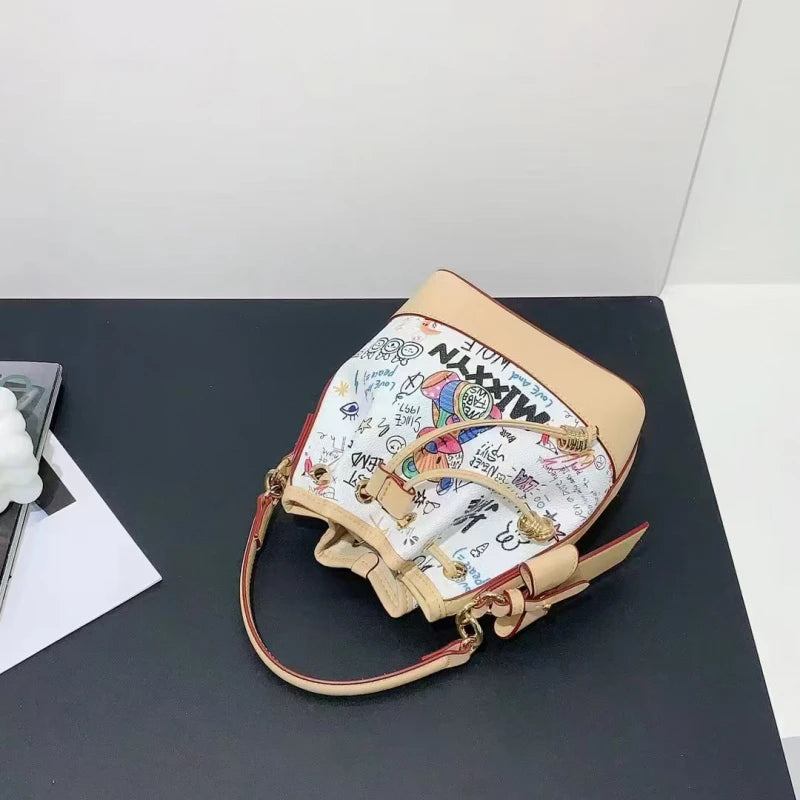 Women's Graffiti Bucket Bag