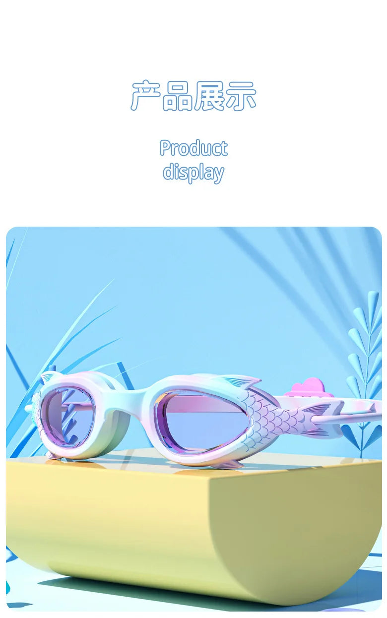 Swimming Goggles Waterproof Anti Fog High-definition Small Frame Goggles Professional Training Kid's swimming Goggles Equipment