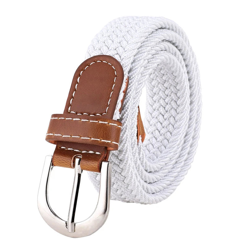 Elastic Knitted Woven Belt - Unisex Casual