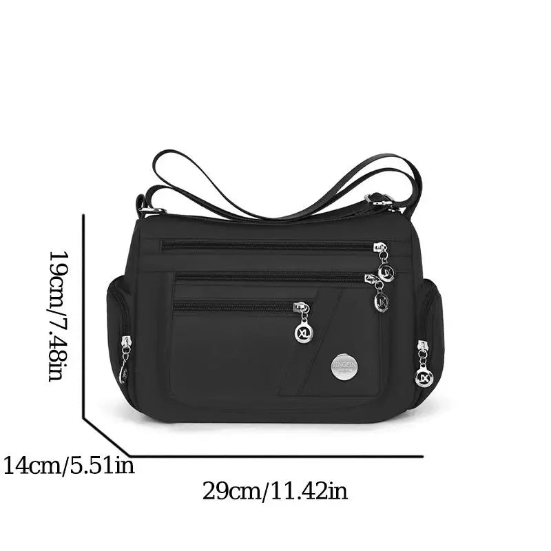 Women's Waterproof Nylon Crossbody Shoulder Bag