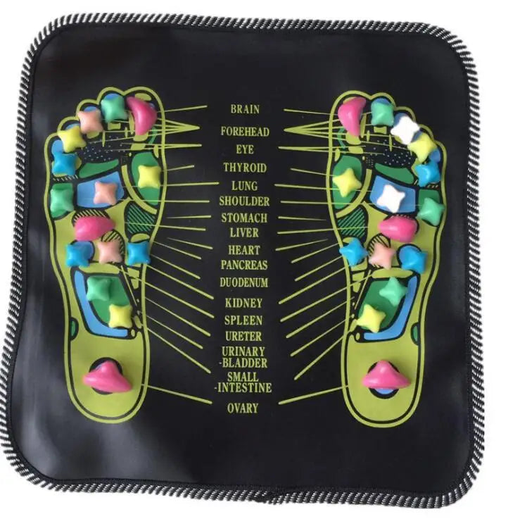 Acupressure Foot Massage Mat | Reflexology Stone Path for Pain & Stress Relief