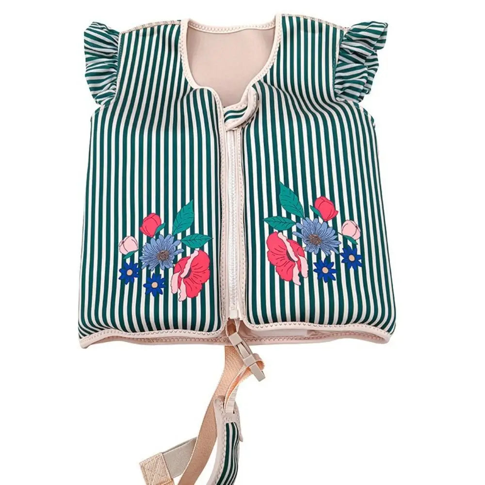 Not Falling Off Child Buoyancy Vest Anti Rollover Adjustable Baby Swimming Jackets Cartoon Stable Inflation-Free Swimming Vest