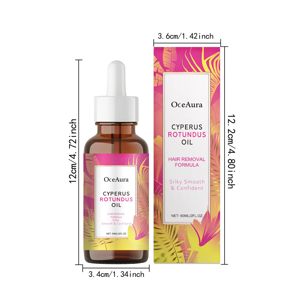Oceaura Hair Removal Care Oil | Jojoba & Aloe | Soothing, Moisturizing & Pore-Minimizing | 60ml