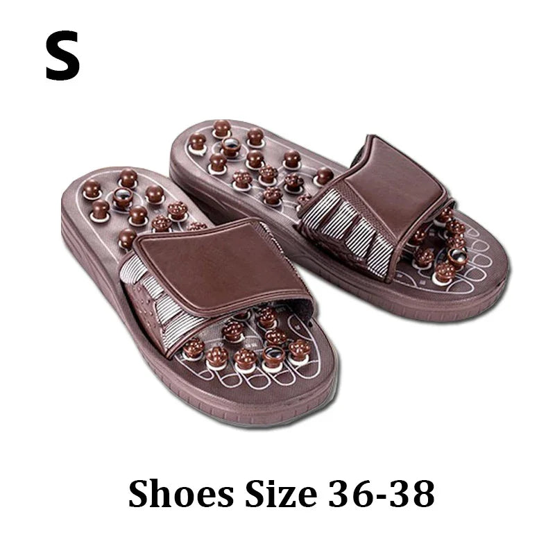 Acupuncture Reflexology Massage Slippers | Foot Pain & Arthritis Relief | S–XL