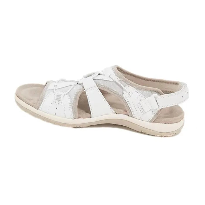 Women's Peep-Toe Flat Beach Sandals