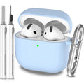 AirPods 4 Case (2024) - Military Grade Silicone with Keychain, 12 Colors