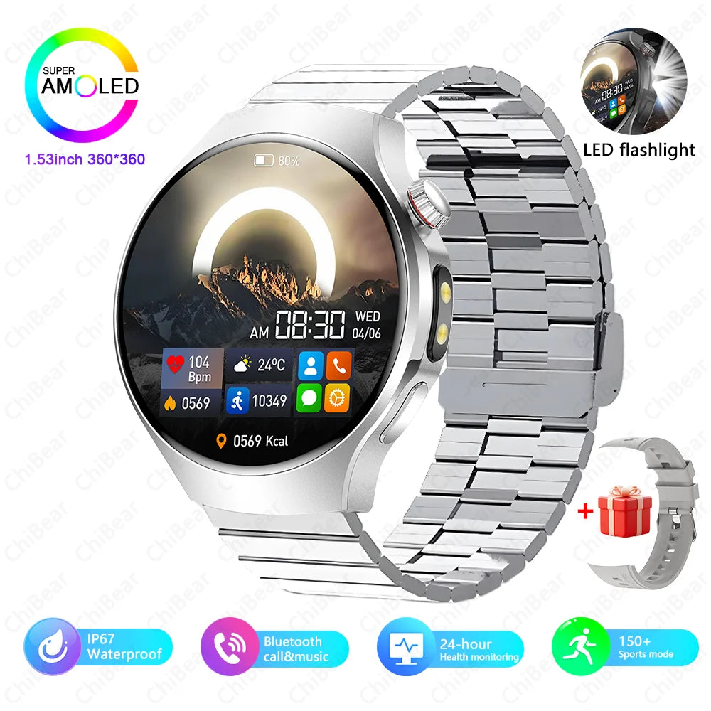 ChiBear Smartwatch - Bluetooth Calling, IP68, Heart Rate, 150+ Sports Modes